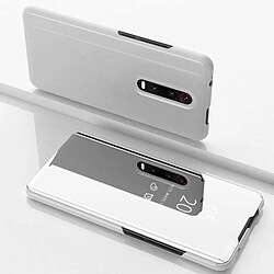 Wewoo Housse Coque Pour Xiaomi Redmi 8 Plated Mirror Horizontal Flip Couverture en cuir avec support Étui téléphone mobile Argent