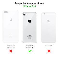 LaCoqueFrançaise Vitre iPhone 7 iPhone 8 transparente Vitre en Verre Trempé