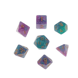 Acheter 14 Dés Polyèdres En Plastique D4 D6 D8 D10 D12 D20 Pour Les Jeux RPG Du Mdn