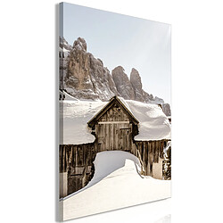 Artgeist Tableau - Winter in the Dolomites (1 Part) Vertical [20x30]