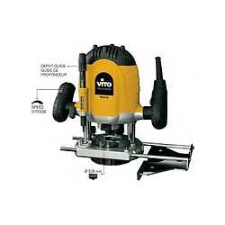 Avis Défonceuse Bois massifs Contreplaqués Stratifiés VITOPOWER 1200W 6- 8 mm 28.000 tr/min