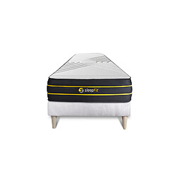 Sleepfit Ensemble 90x190 matelas ULTRA + sommier kit blanc