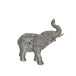 Figurine Décorative Romimex Argenté Eléphant 31 x 28 x 11 cm