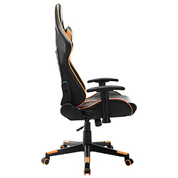 Avis Maison Chic Chaise de jeu, Chaise gaming, Fauteuil gamer d'ordinateur,Chaise de Bureau Noir et orange Cuir artificiel -GKD94653