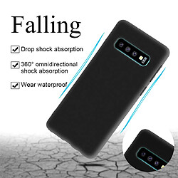 Wewoo Coque Souple Étui de protection en TPU pour Galaxy S10 noir pas cher