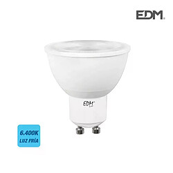 Edm Spot LED GU10 7W Dicroïque équivalent à 50W - Blanc du Jour 6400K