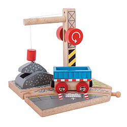 Bigjigs Rail Grue à gravier ferroviaire en bois