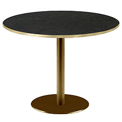 Restootab Table Ø120cm Rome bistrot pierre noire 