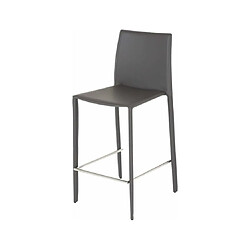 PRO LIVING Tabouret de bar Lot de 2 Tabourets plan de travail Gris foncé