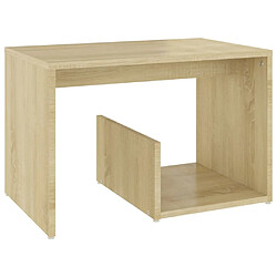 Maison Chic Table d'appoint | Table Basse Chêne sonoma 59x36x38 cm Aggloméré -GKD96578