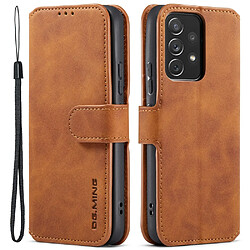 Etui en PU DG.MING style rétro avec support marron pour votre Samsung Galaxy A53 5G