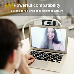 Acheter Cadorabo Webcam 1080P en Noir avec microphone Caméra web USB 2.0 clip rotatif