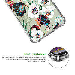 Acheter LaCoqueFrançaise Coque iPhone 11 anti-choc souple angles renforcés transparente Fleurs vert d'eau La Coque Francaise