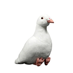 Universal Peluche pigeon blanc mignon simulé