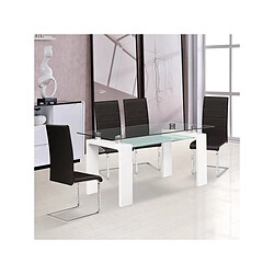 Habitat Et Jardin Table repas Eva - 150 x 80 x 75 cm - Blanc laqué