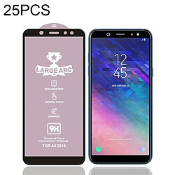 Wewoo Film de verre trempé 25 PCS 9H HD Grand Arc High Alumina Full Screen de pour Galaxy A6 2018