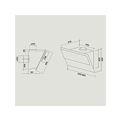 Acheter Hotte décorative 750m³/h FALMEC 85cm, 1120167