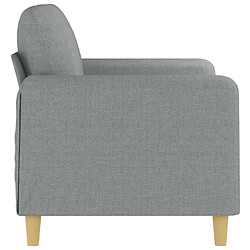 Acheter Maison Chic Canapé à 2 places,Sofa de Salon,Canapé droit Gris clair 120 cm Tissu -GKD446320