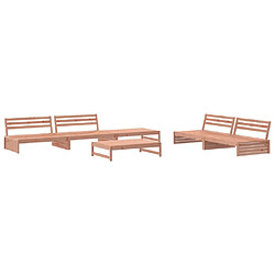 vidaXL Salon de jardin 6 pcs bois massif douglas