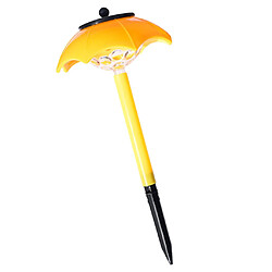 Lumières Solaires Extérieures De Parapluie Actionnées Solaires Pour Le Jaune De Patio De Jardin