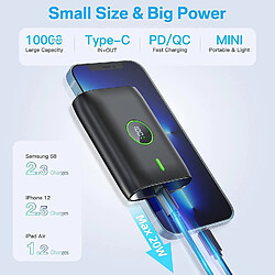 SANAG Batterie Externe 10000Mah,Pd 22.5W Power Bank,Avec Affichage Led Usb C Batterie Portable,Batterie Externe Charge Rapide,Convient Pour Phone,Ipad,Huawei,Xiaomi,Samsung, Etc.