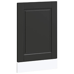 vidaXL Panneau de lave-vaisselle Porto noir 45x1,5x67 cm