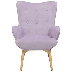 Beliani Fauteuil VEJLE Velours Violet pas cher