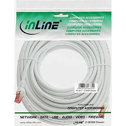 InLine Câble réseau RJ-45 Cat. 6 50 mètres Mâle/Mâle (Blanc)