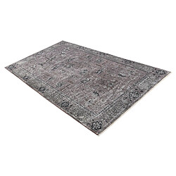 Vidal Tapis de laine 221x122 gris Ultra Vintage pas cher