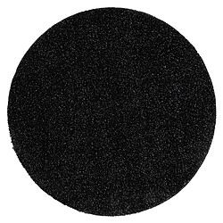 RUGSX Tapis de salle de bain SYNERGY cercle, glamour, antidérapant, doux - lurex noir cercle 100 cm