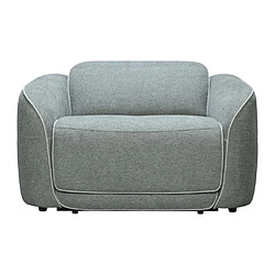 Avis Vente-Unique Fauteuil relax électrique en tissu chiné gris OZARTO