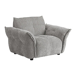 Avis Vente-Unique Fauteuil en tissu chiné gris NAPIZO