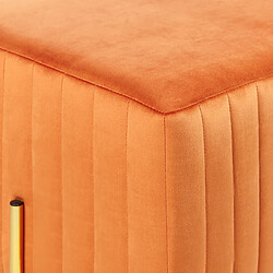 Acheter Beliani Banc DAYTON Orange Velours