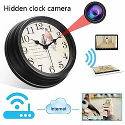 Totalcadeau Horloge avec camera espion Full HD 1080P Wifi oiseaux ronde