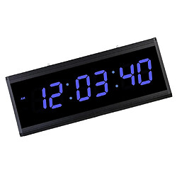 Acheter Horloge murale numérique LED Heure montre mode veille 24H Affichage UE bleu