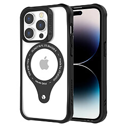 Coque en TPU anti-chute, avec cadre de caméra, compatible avec le chargement sans fil pour votre iPhone 14 Pro - noir