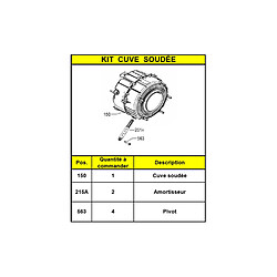 Arthur Martin ASSEMBALGE KIT CUVE SOUDEE + AMORTISSEUR