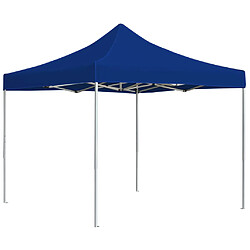 vidaXL Tente pliable aluminium 2x2 m - Bleu