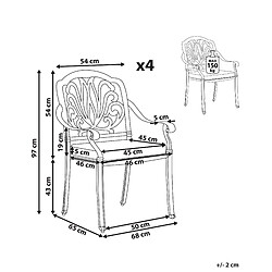 Avis Beliani Chaise de jardin ANCONA Métal Noir