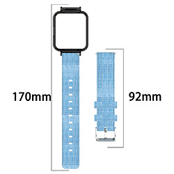 Bracelet en nylon toile respirante, bleu pour votre Xiaomi Redmi Watch 2