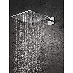 GROHE Set douche de tête bras 2 jets Rainshower 310 SmartActive Cube 26479000, Chrome, 400 mm