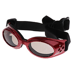 lunettes de protection anti-vent lunettes de soleil anti-vent de mode pour chien de compagnie rouge