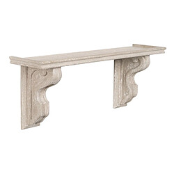 BigBuy Home Décoration murale Gris Bois de manguier Bois MDF 76 x 18,5 x 30 cm