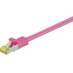 Disney RJ45 patch cord S/FTP (PiMF), w. CAT 7 raw cable 5m Pink 4x2xAWG 26, CU