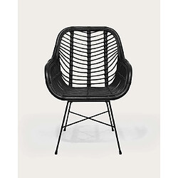 Acheter UNIQKA Myko - lot de 2 chaises en rotin noir