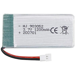 Batterie LiPo rechargeable 3.7V 1200mAh pour drones Syma X5SC X5SW | Des performances constantes | Installation facile, argent