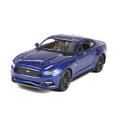 Universal 1: 24 2015 Ford Mustang GT Coupe Statique Voiture Moulée Collection Modèle Voiture Jouet | Voiture Jouet Moulée sous Pression (Bleu) pas cher