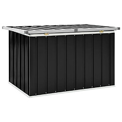 Avis Helloshop26 Coffre boîte meuble de jardin rangement anthracite 109 x 67 x 65 cm 02_0013057