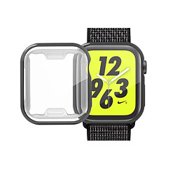 Wewoo Coque en TPU plaqué pleine couverture pour Apple Watch série 4 44 mm (noir)