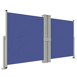 vidaXL Auvent latéral rétractable Bleu 140x1200 cm